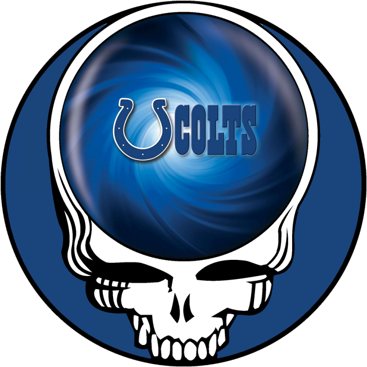 Indianapolis Colts skull logo iron on transfers